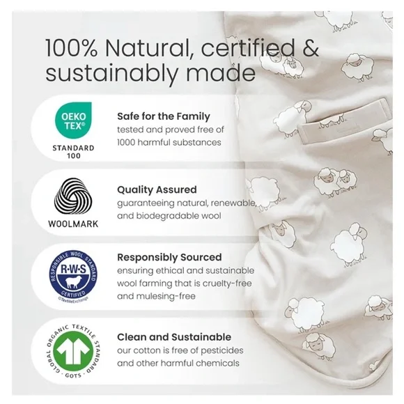 Merino wool 4 season sleep bag - Picture 4 of 5